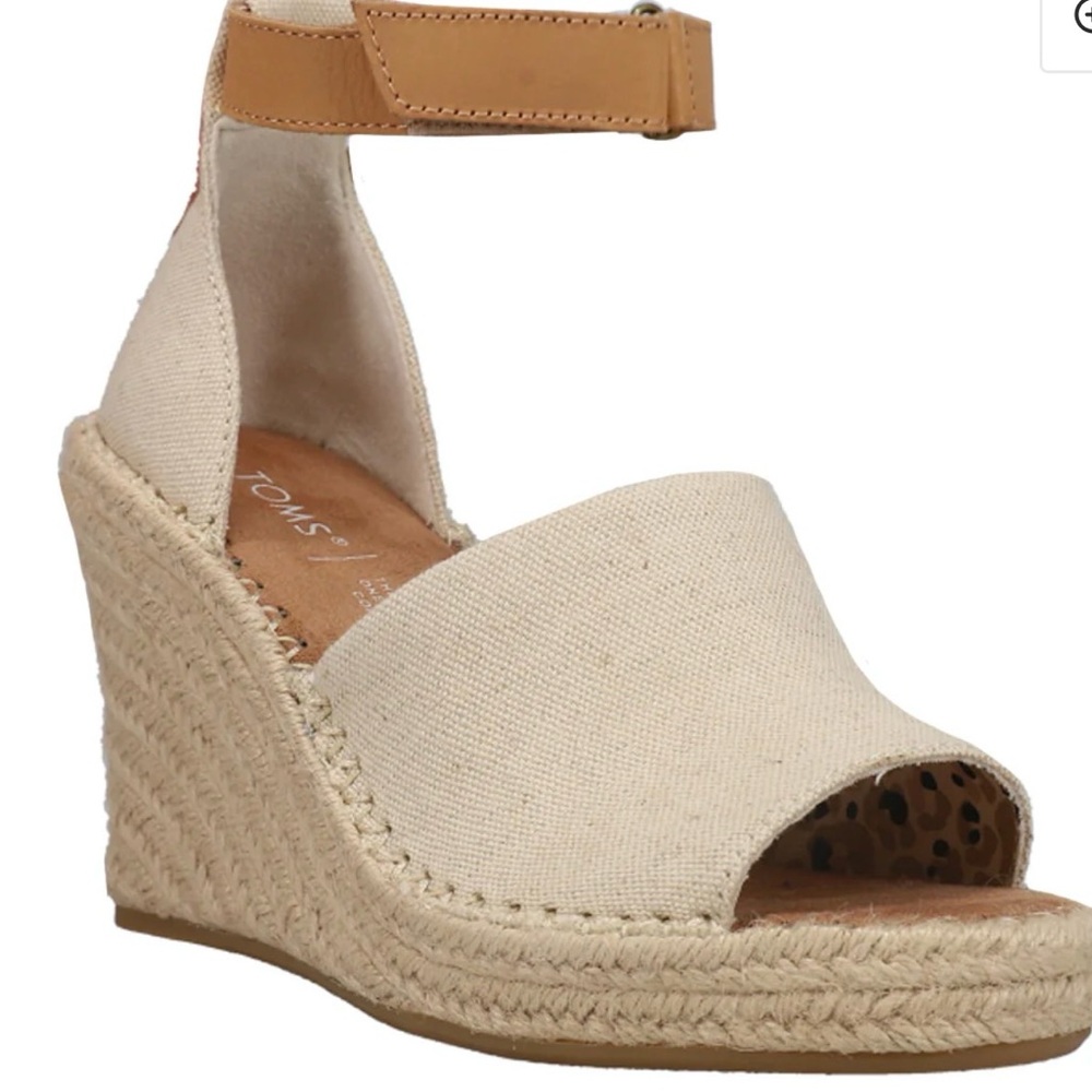 TOMS Marisol Espadrille Wedge Sandals- Size 9.5 wide